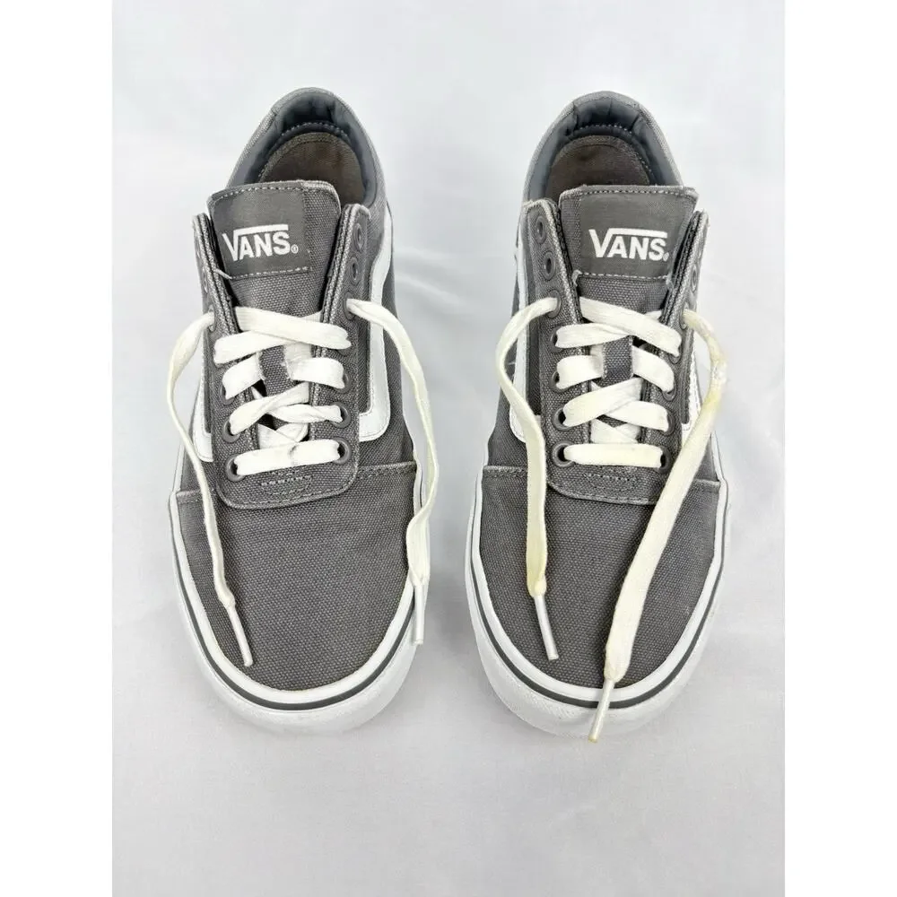 Vans Old Skool Off The Wall Sneakers Mens Sz US 8 Gray Canvas Skate Shoes 500714
